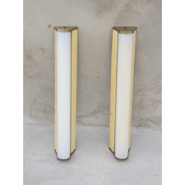 Large Italian Sconces from La Fluorescente Milano, 1950s, Set of 2 For Sale - Image 4 of 5