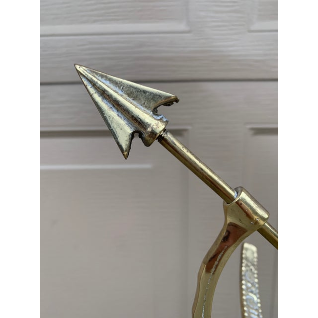 French Provincial Vintage Neoclassical Brass Armillary Sundial on Green Marble Base For Sale - Image 3 of 10