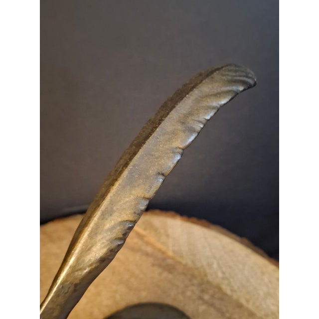 Antique Cast Iron Eagle Head Tabletop Nutcracker Mechanical Lever Brass Wash Finish For Sale - Image 10 of 18