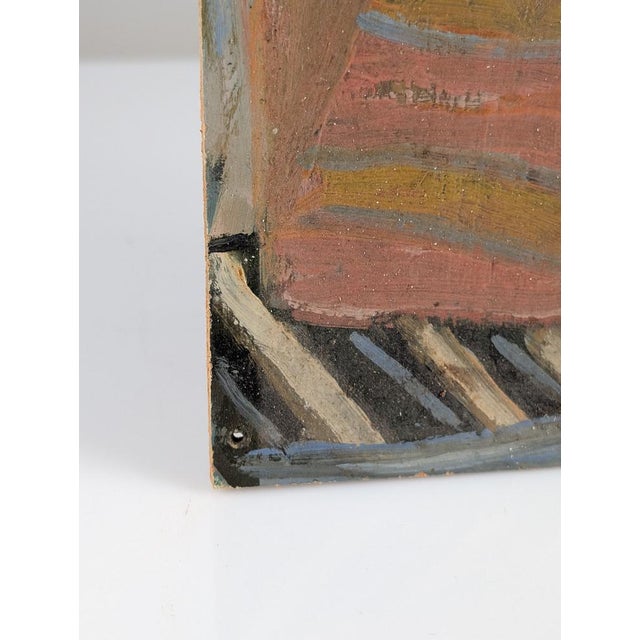 Einar Granum, Figurative Composition, 1950s, Oil on Board For Sale - Image 9 of 12