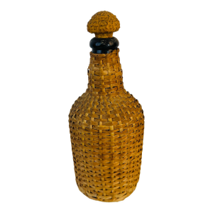 Vintage Wicker Covered Bottle
