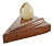 Carved Fossil Stone Wedge & Egg For Sale