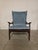 Blue Scandinavian-Style Lounge Chair from Framar, 1950s For Sale - Image 8 of 9