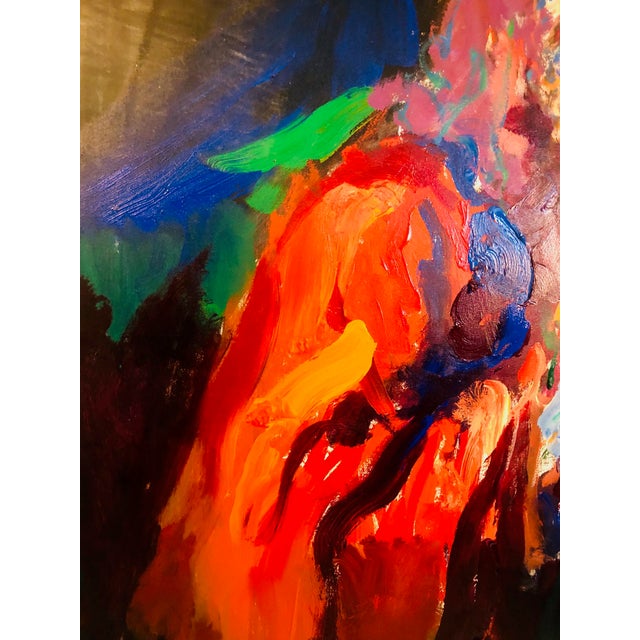 Figurative 1970s Vintage Javier Cabada Monumental Painting For Sale - Image 3 of 10