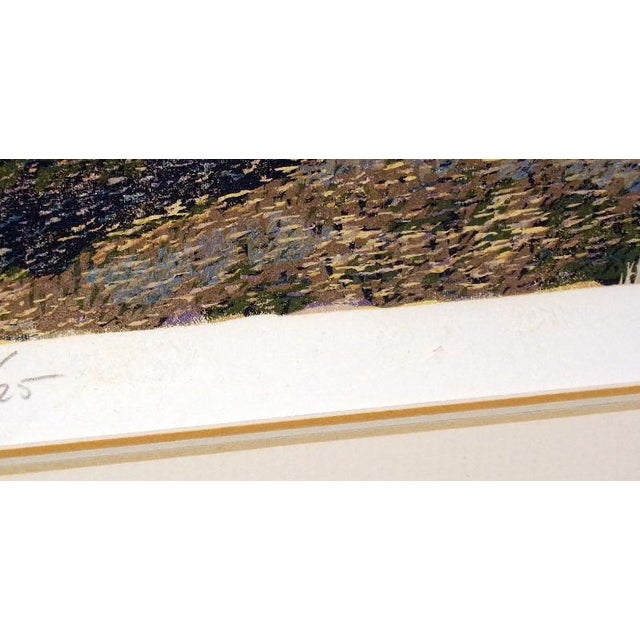 1970s Gordon Mortensen "The Southwest" Hand Signed Woodcut Fine Art Print 1977 Obo For Sale - Image 5 of 7