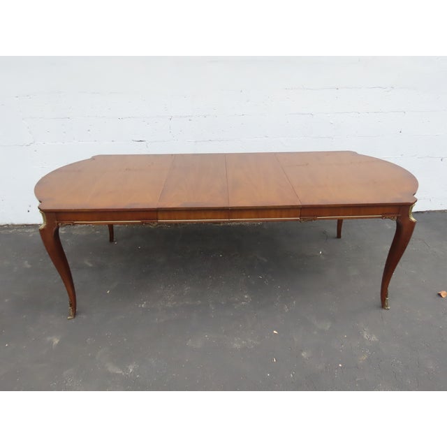 French Set of Dining Table Two Leaves and Six High Back Chairs 6664 For Sale - Image 12 of 18