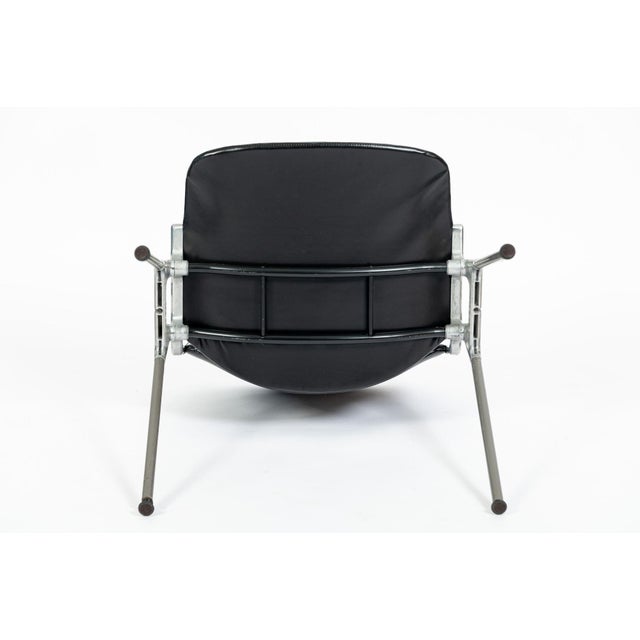 Six Mid Century Italian DSC 106 Leather Stacking Chairs by Giancarlo Piretti for Castelli, 1980s For Sale - Image 15 of 16