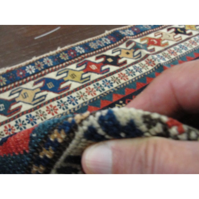 Textile Antique Caucasian Shirvan Runner, 3'7" × 8'6" For Sale - Image 7 of 10