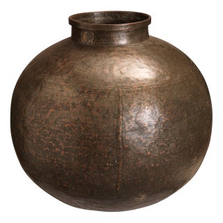 Large Vintage Copper Water Pot, 1940s For Sale