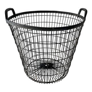 Vintage French Oyster Basket For Sale