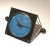 Circa 1950 Lacquered Metal, Brass and Glass Clock For Sale - Image 4 of 12