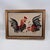 Metal Vintage Roosters Needlepoint Traditional Americana Art For Sale - Image 7 of 11