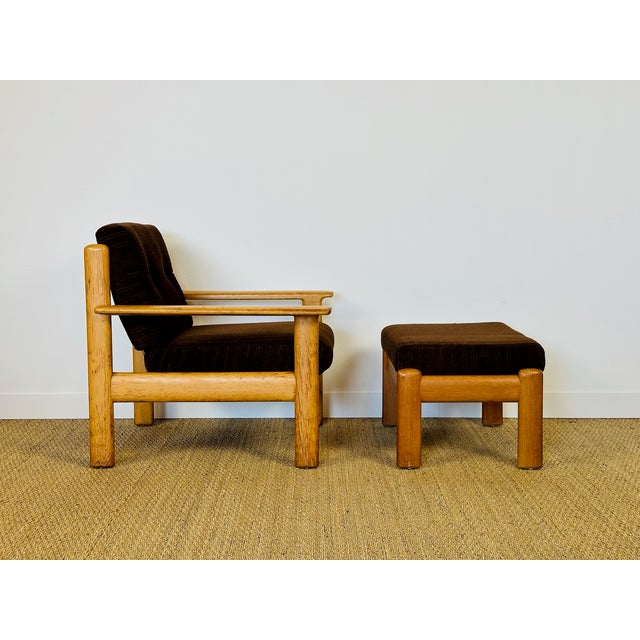 Vintage Scandinavian Oak and Corduroy Modular Living Room Set by Afra & Tobia Scarpa, 1960s, Set of 5 For Sale - Image 17 of 18