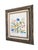 Mid-Century Modern Vintage Crewel Bird Floral Textile Art Framed For Sale - Image 3 of 9