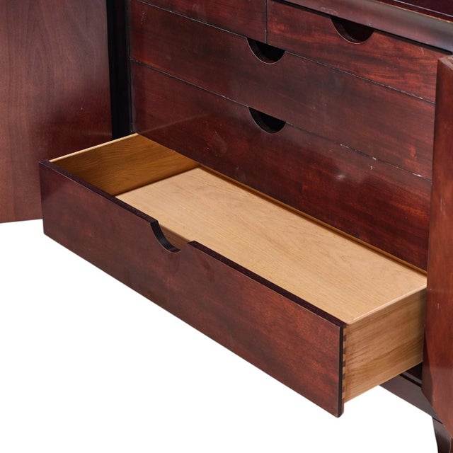 Barbara Barry for Baker Mahogany Fluted Sideboard Credenza For Sale - Image 9 of 10