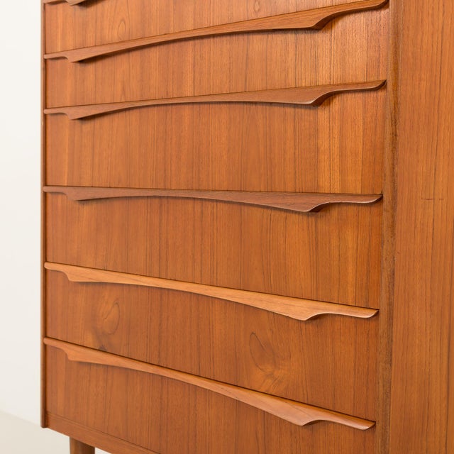 Mid-Century Danish Teak Chest of Drawers from Genega Mobler, 1960s For Sale - Image 12 of 15