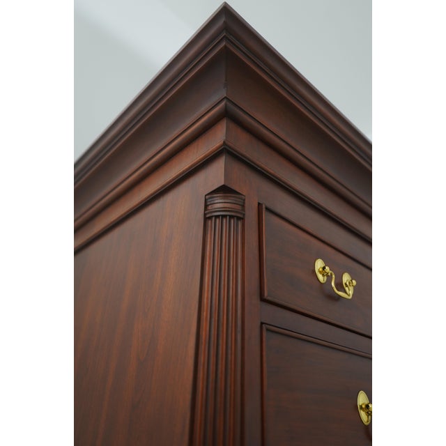 Henkel Harris Cherry 9 Drawer Tall Chest For Sale - Image 12 of 15