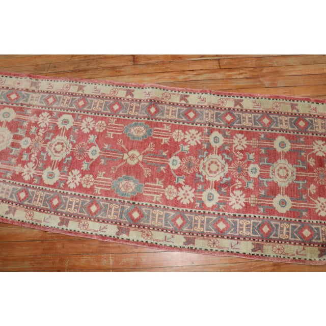 Textile Narrow Vintage Khotan Runner - 2'4" x 6'11" For Sale - Image 7 of 10