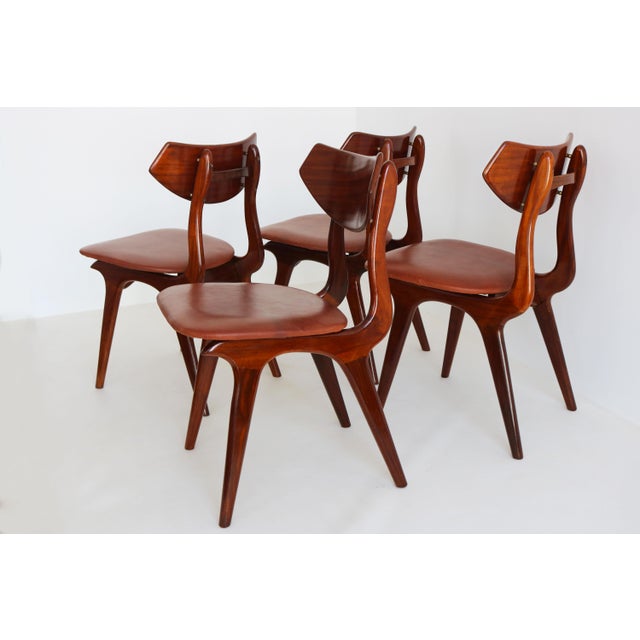 Vintage Dutch Teak Dining Chairs by Louis Van Teeffelen for Awa, 1960, Set of 4 For Sale - Image 10 of 14