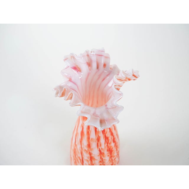 Italian Orange Vase, 1960s For Sale - Image 6 of 9