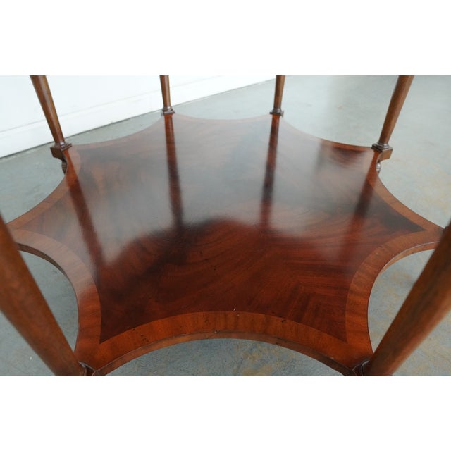 Vintage Maitland-Smith Inlaid Mahogany Accent Table For Sale - Image 15 of 18