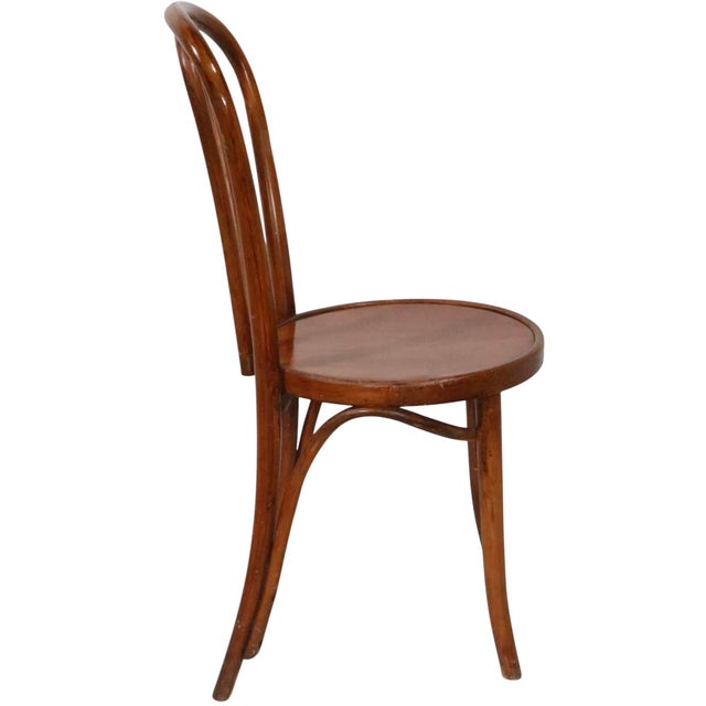 Thonet Early 20th Century Pr. Vienna Secessionist Bentwood Cafe Bistro Chairs by Thonet For Sale - Image 4 of 14