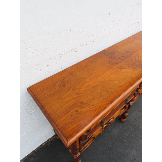 1900s Carved Long Sideboard Buffet Credenza Bathroom Vanity 6398 For Sale - Image 11 of 18