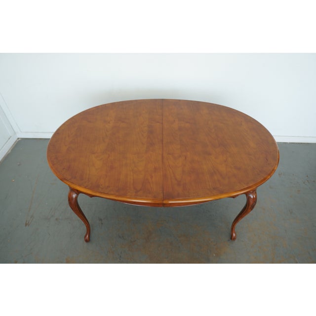 French Provincial Vintage Baker Furniture French Provincial Extension Dining Table For Sale - Image 3 of 17