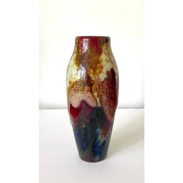 Royal Doulton 1920s Ceramic Vase Royal Doulton Chang Ware For Sale - Image 4 of 12