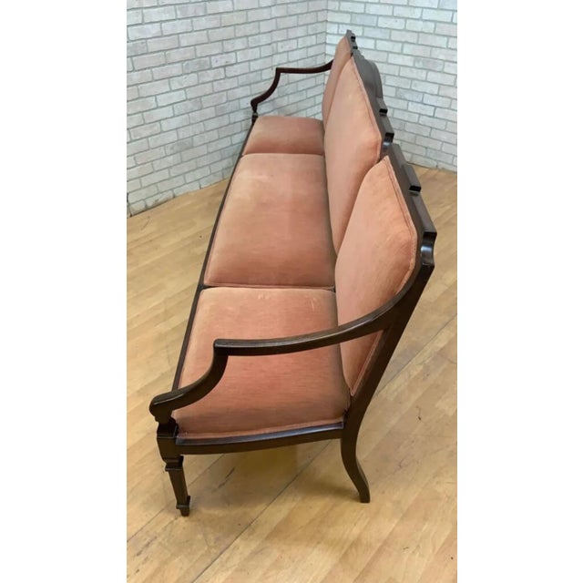 Vintage Federal Style Extra Long Hall Bench For Sale - Image 10 of 11