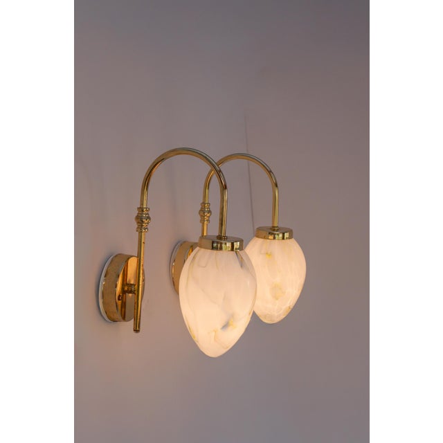 Goldenrod Vintage Scandinavian Wall Lights, 1980s, Set of 2 For Sale - Image 8 of 18