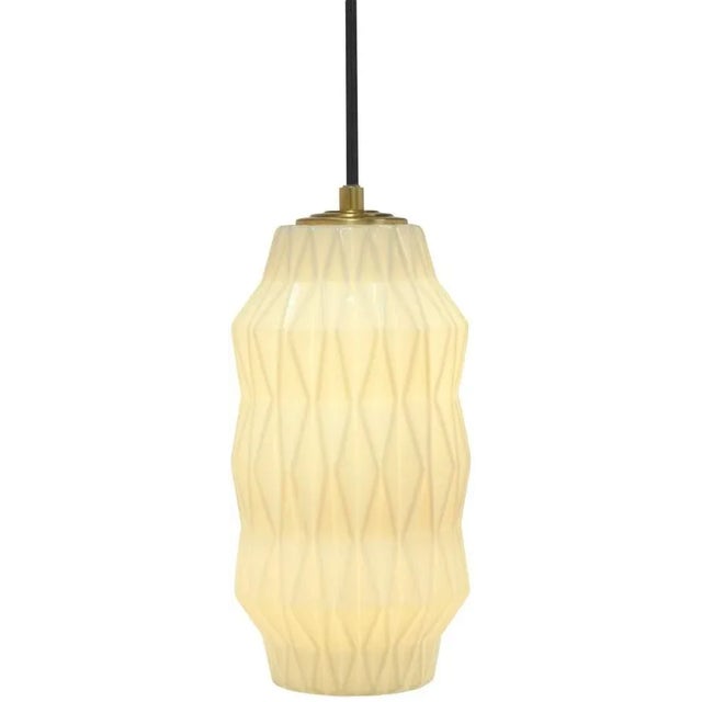 Contemporary Mimo in Faceted in White With Brass For Sale - Image 3 of 3