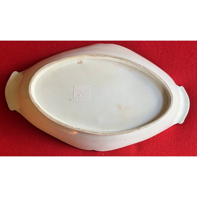 Ceramic Antique Early 19th C. Miles Mason Porcelain Dish With Neoclassical Scenes Depicting the Fine Arts - Painting, Sculpture, Music, Literature Circa 1805 For Sale - Image 7 of 9