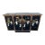 Mid Century Asian Folding Bar Cart & Cabinet For Sale