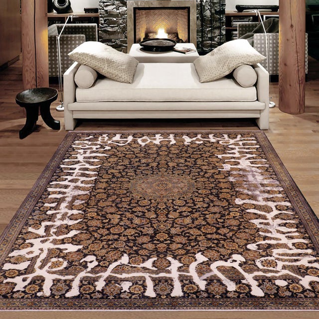 Elevate your home with the timeless beauty of a handmade Persian rug, renowned for its exceptional craftsmanship, rich...