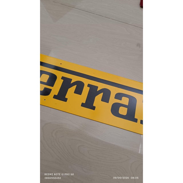 American Vintage Ferrari Metal Sign Advertising 2026 Reproduction 1.3mm Heavy Steel Decor For Sale - Image 3 of 11