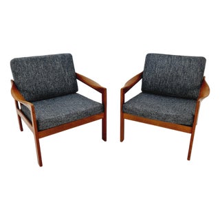 Mid-Century Easy Lounge Chair in Teak by Illum Wikkeslo Eilersen, 1960s For Sale