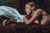 Figurative Erica #1 by Dave Seeley | Oil on Canvas on Board Nude woman reclining on a couch. For Sale - Image 3 of 5