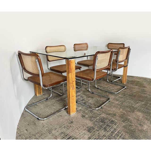 Vintage Table in Crystal and Cork, 1970s For Sale - Image 10 of 13