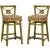 1980s Cane Rattan Target Back Bamboo Bar Stools by McGuire - Set of 2 For Sale - Image 14 of 14
