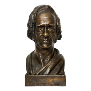 Historic Scottish 19th Century Bronze Sculpture Bust of Thomas Guthrie Philanthropist