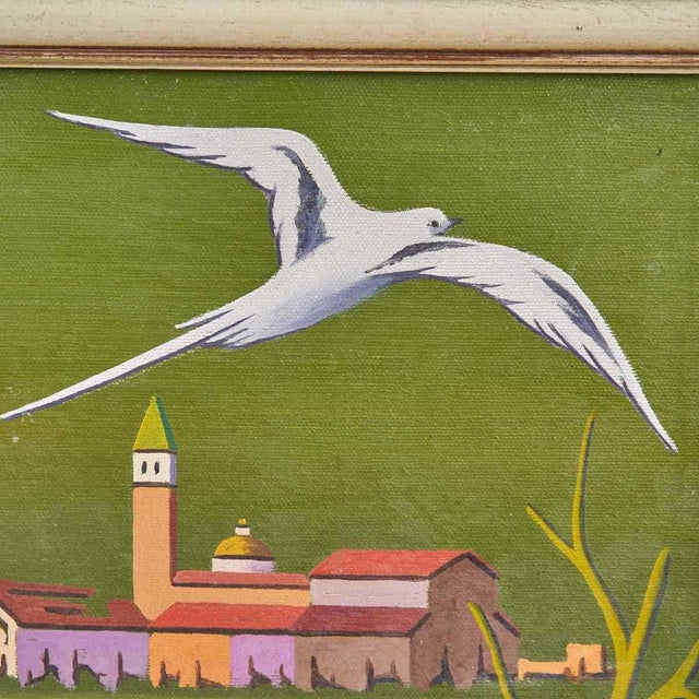 Romano Vitali, Landscape, 2000s, Painting, Framed For Sale - Image 3 of 5