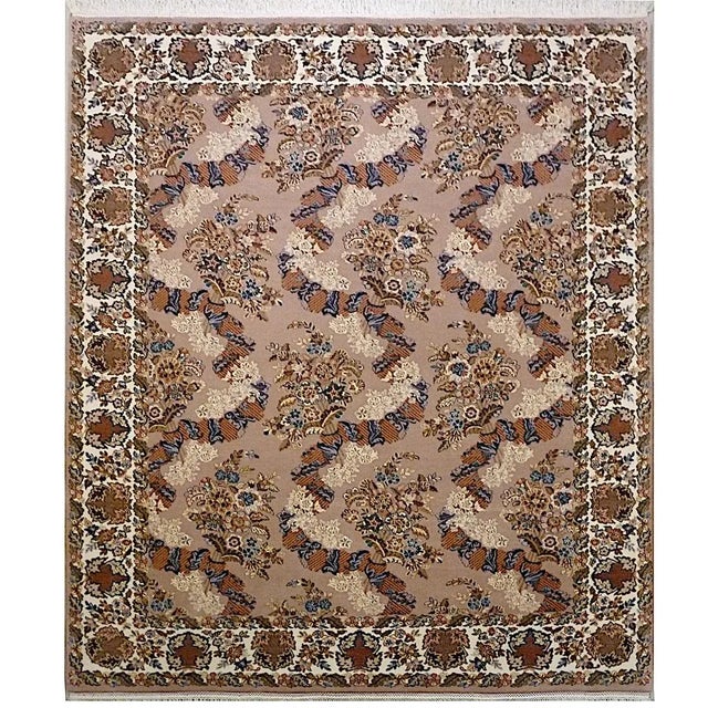 Sarough Rug in Cotton, Silk and Wool, 1990s For Sale - Image 13 of 13