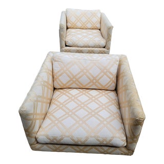 Milo Baughman Chrome T-Back Chairs - a Pair For Sale