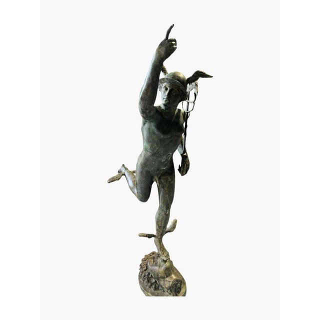 Gold Large Sculpture of Mercury, 1950 For Sale - Image 8 of 18