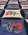 Measures: 2'8'' x 4'5''. Antique American Hooked rug with floral design and circles, rug N15-0304, country of origin /...