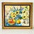 Mid-Century Impressionist Boho Chic Sunflower Still Life Original Oil Painting by American Edith Weir For Sale - Image 4 of 12