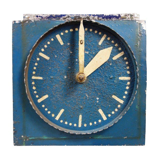 Blue Double-Sided Clock Teaching Aid For Sale - Image 8 of 9