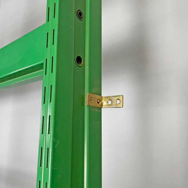 Italian Modern Green Metal Bookcase, 1970s, Set of 4 For Sale - Image 13 of 18