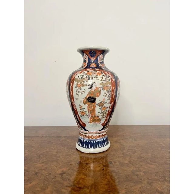 1900 - 1909 Japanese Imari Shaped Vase, 1900s For Sale - Image 5 of 8